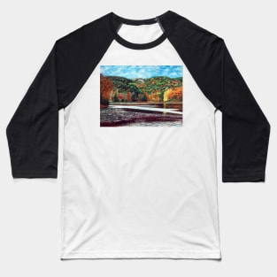 'OVERLOOKING BASS LAKE (CONE MANOR)' Baseball T-Shirt